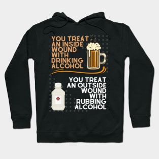 Funny Drinking and Life Quote - Goofy Graphic Hoodie